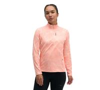 Hoka SkyForm media cremallera para Mujer camiseta manga larga running | EU M in Sunstone Print