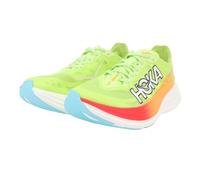 HOKA Tenis Rocket X 2 unisex para adultos, Lechuga/Solar Flare, 10 Women/9 Men