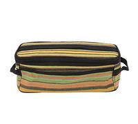 HOKAYOBEXU Soporte para Utensilios de Cocina Ethnic CAM, STO Multiusos para Piso TL, Green Stripe ed T STO con Correa Lateral y Cubierta de Red,