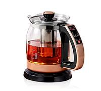 Hokcus Luz indicadora LED de hervidor eléctrico de vidrio de borosilicato, función de mantener el calor, 1,2 L, control de temperatura