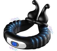 HOKCUS Nilló Ibradór Pěně para Hombres, Silicona Cọckrịng Anīlló Vìbràdòr Clítøríș Bìbràdòr con 10 Frecuencia de Vḯbrầcḯón para Parejas Y Mujer