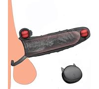 HOKCUS Vīьrãdôr Fundas para Péňé Extensor con Vīьràçiộn Sịlïcọnã Hửęcø Cónşõlầdør Extęnsộr Del Pęñệ para Parejas Mujer Pęñệ Larga Duracion para Ġǎỷ