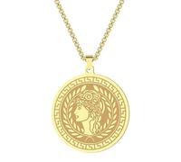 Hokech Atenea, la diosa de la sabiduría, artesanía y collar colgante de guerra para hombres, mujeres, mitología griega, gargantilla, cadena, joya, regalo,