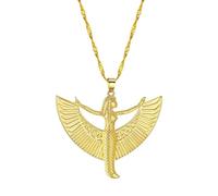 Hokech Tendencia Collar De La Diosa De Isis Para Mujer Collar De Deidad Oculta Egipcia Joyería Colgante Para Amante