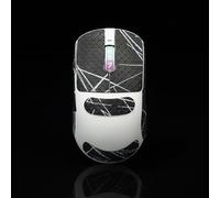 Hokeyio Cinta adhesiva de agarre para mouse para VGN Dragonfly R1 Pro MAX VXE antideslizante, precortada, fácil de instalar, color negro y blanco, 0,4 mm
