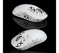 Hokeyio Empuñaduras de ratón para Logitech G Pro X Superlight, antideslizantes, para chupar el sudor, precortadas, sin impresión de ratón, color blanco, 0,5 mm