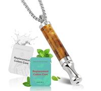 HOKHIM Collar de vapeo, piedra de ojo de tigre, para aliviar la ansiedad, ejercicios de respiración, meditación, Navidad, día de San Valentín, regalo de cumpleaños para mujeres y hombres.