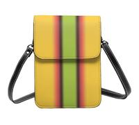 HOKMFD Bolso cruzado para teléfono con estampado alterno amarillo y azul, para mujer, pequeño monedero para teléfono celular, bolso de hombro, bolso cruzado casual diario para mujer