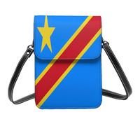 HOKMFD Bolso cruzado para teléfono con estampado de bandera del Congo, para mujer, pequeño, para teléfono celular, bolso de hombro, bolso de mano casual para uso diario