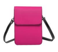 HOKMFD Bolso cruzado para teléfono con estampado rojo rosa - Cartera pequeña para teléfono celular para mujer, bolso de hombro mini casual diario para mujer