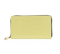HOKMFD Cartera de cuero con estampado amarillo caqui, elegante monedero de cuero para teléfono para hombres y mujeres, ranura para múltiples tarjetas, cartera pequeña para hombre
