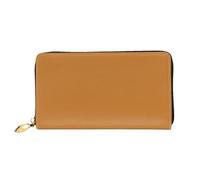 HOKMFD Cartera de cuero con estampado de color bronce, elegante monedero de cuero para teléfono para hombres y mujeres, ranura para múltiples tarjetas, cartera pequeña para hombre