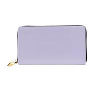 HOKMFD Cartera de cuero con estampado de color lavanda, elegante monedero de cuero para teléfono para hombres y mujeres, ranura para múltiples tarjetas, cartera pequeña para hombre