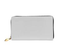 HOKMFD Cartera de cuero con estampado de color plateado cálido, elegante monedero de cuero para teléfono para hombres y mujeres, ranura para múltiples tarjetas, cartera pequeña para hombre