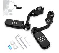 HOKUOTOLITE Estriberas 32mm Ajustables, Soporte Largo Angulado, Universales Harley Honda Kawasaki Suzuki Yamaha Indian Victory Moto, Protector Motor 1-1/4"