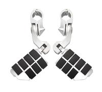 HOKUOTOLITE Estriberas ajustables de 32 mm con kit de montaje en ángulo corto, universales para Harley, Honda, Kawasaki, Suzuki, Yamaha, India, Victory con protector de motor de 1-1/4 pulgadas