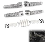 Hokuotolite Estriberas/reposapiés para conductor/conductor + pasajero, clavijas de apoyo delanteras y traseras para Ducati SuperSport, Scrambler, Multistrada 1100, Monster 797, 796, 795, 696, 659,