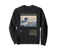 Hokusai La Gran Ola 1831 Gráfico Arte Moderno PAPL044 Sudadera