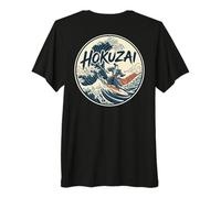 Hokusai, La Gran Ola de Kanagawa, Japón Manga, Tokio Fun Camiseta Premium