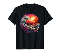 Hokusai La Gran Ola de Kanagawa Nippon Japón manga tokio Camiseta