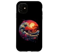 Hokusai La Gran Ola de Kanagawa Nippon Japón Manga Tokio Carcasa para iPhone 11