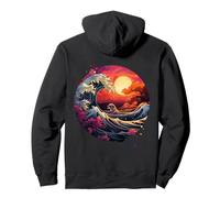 Hokusai La Gran Ola de Kanagawa Nippon Japón Manga Tokio Sudadera con Capucha