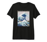 Hokusai La Gran Ola de Kanagawa para Artistas Camiseta Premium