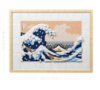 LEGO Art Hokusai: La Gran Ola, Cuadro en 3D, Arte Japonés, Manualidades para Adultos, Decoración para Casa y Oficina, Kit de Maquetas, Regalo para Mujeres y Hombres 31208