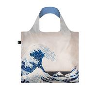 HOKUSAI The Great Wave Bag: peso 55 g, tamaño 50 x 42 cm, Zip-caso 11 x 11.5 cm, Asa 27 cm, resistente al agua, De poliéster, certificado OEKO-TEX, Puede llevar hasta 20 kg