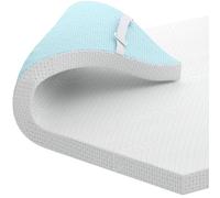 Hokway Cubrecolchón de Espuma viscoelástica King de 3 Pulgadas de Grosor con Funda de bambú hipoalergénica con ventilación Antideslizante, diseño Suave y Flexible para aliviar la presión para Cama