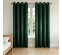 HOKXUAN Cortina Opaca Termica Aislante 265 x 240 cm Pesada Antiviento Aislante Fuerte y Suave Anticalor UV Blackout Termicas Aislantes Cortinas Dormitorio para Dormitorio, Verde Oscuro