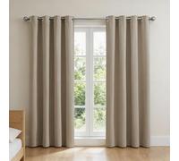 HOKXUAN Cortina Opaca Termica Aislante 50 x 140 cm Protezione Della Privacy con Aislamiento Térmico y Reducción de Ruido Anti Luz Cortina para Dormitorio, Gris Pardo