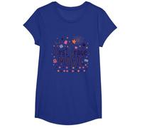 Hola 1er Grado Chica Primer Grado Magia Escuela diversión Camiseta, Niñas, Azul Real, Mediano