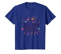 Hola 1er Grado Chica Primer Grado Magia Escuela diversión Camiseta, Niños, Azul Real, 8 años
