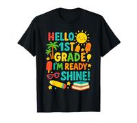 Hola 1er grado Estoy listo para brillar Regreso a la escuela Chicas niños Camiseta