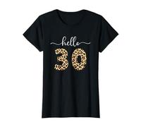 Hola 30 Treinta, 30 Cumpleaños Mujeres Cumpliendo 30 Camiseta