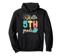 Hola 5to Grado Quinto Grado Escuela Foto Día Sol Sudadera con Capucha