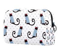 Hola alpaca. Bonita bolsa de maquillaje pequeña de alpaca y cactus para mujer, bolsa de almacenamiento de cosméticos con cremallera, bolsa organizadora de accesorios de belleza, Multicolor 07,