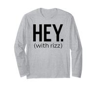 Hola con Rizz Viral Trending Social Media Meme 2025 Divertido Manga Larga