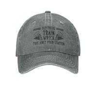 Hola, Desastre De Tren, Esta No Es Tu Estación Unisex Cap Cómoda Sombrero Suave Gorra De Béisbol para Aire Libre Golf Tenis