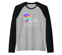 Hola diversión Preescolar Equipo de Regreso a Clases Estudiantes Maestros Camiseta Manga Raglan