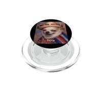 Hola Divertido Sombrero De Perro Chihuahua Español Meme Borroso PopSockets PopGrip para MagSafe