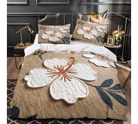 Hola Doodle Funda de Edredón de poliéster 3 Piezas Impresión 3D Cierre de Cremallera Oculta con Fundas de Almohada Antibacteriana linda caricatura Funda Edredon for niños y niñas King（220x240cm）