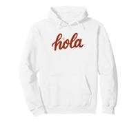 Hola Español Saludo Lindo Rojo Hola Latina Boho Verano Sudadera con Capucha