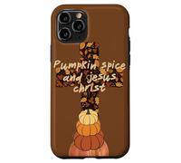 Hola Fall Pumpkin Spice y Jesucristo Autumn Christian Carcasa para iPhone 11 Pro