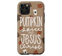 Hola Fall Pumpkin Spice y Jesucristo Autumn Christian Carcasa para iPhone 11 Pro