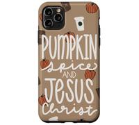 Hola Fall Pumpkin Spice y Jesucristo Autumn Christian Carcasa para iPhone 11 Pro Max