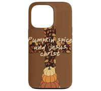 Hola Fall Pumpkin Spice y Jesucristo Autumn Christian Carcasa para iPhone 13 Pro