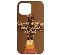 Hola Fall Pumpkin Spice y Jesucristo Autumn Christian Carcasa para iPhone 16 Pro Max