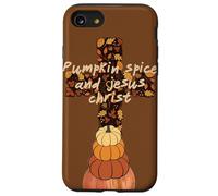 Hola Fall Pumpkin Spice y Jesucristo Autumn Christian Carcasa para iPhone SE (2020) / 7 / 8